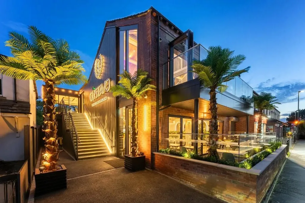 GUSTAVO Terrace Bar & Kitchen on Common Lane at dusk